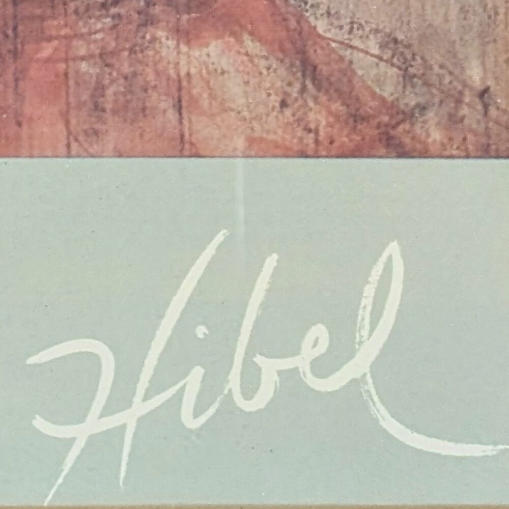 Vintage Edna Hibel Limited Edition Print – No. 39/100 – Framed 14" x 17"